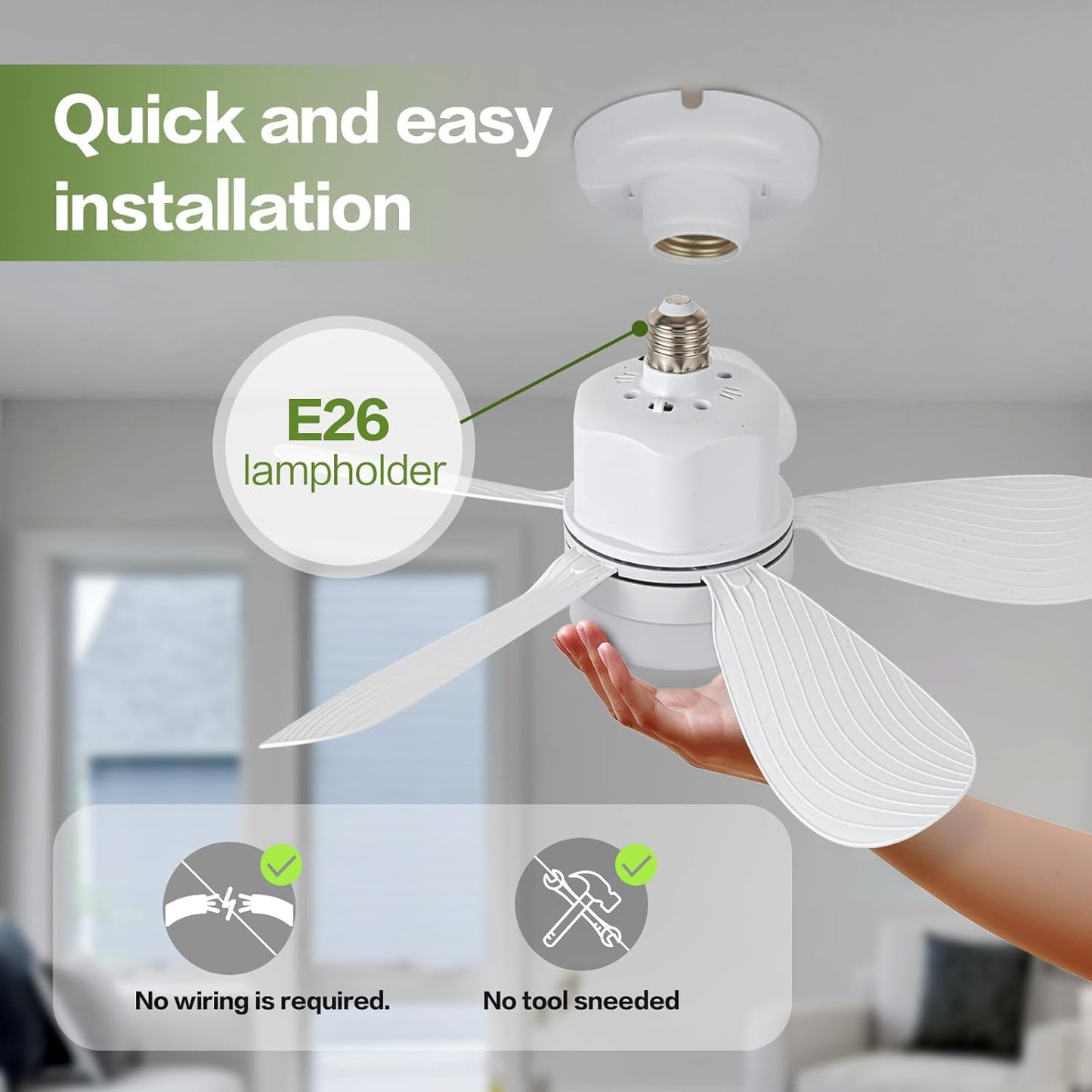 Socket Fan Light