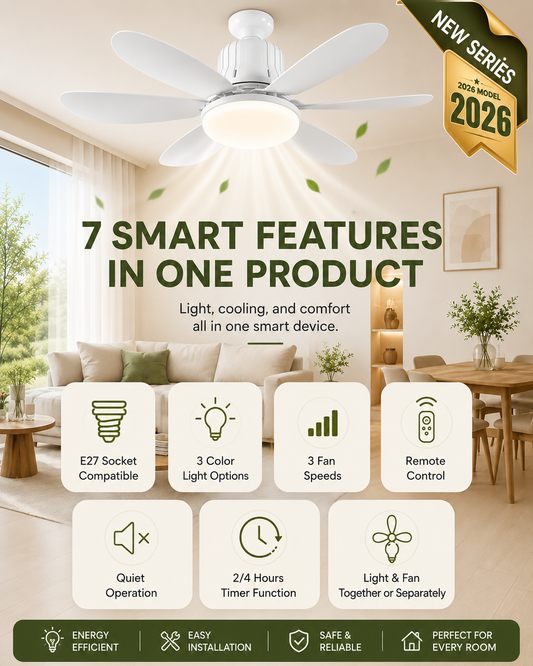 Socket Fan Light
