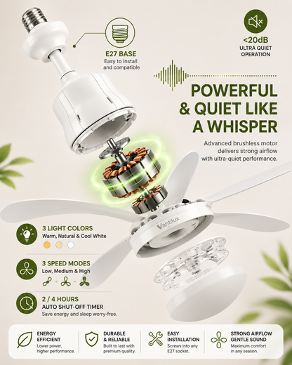 Socket Fan Light